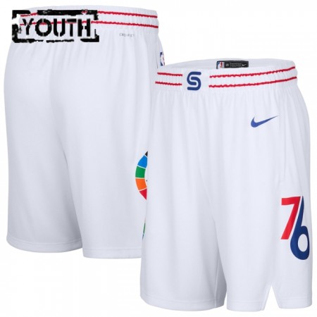Dječji NBA Philadelphia 76ers Kratke hlače Nike 2024-25 City Edition Swingman